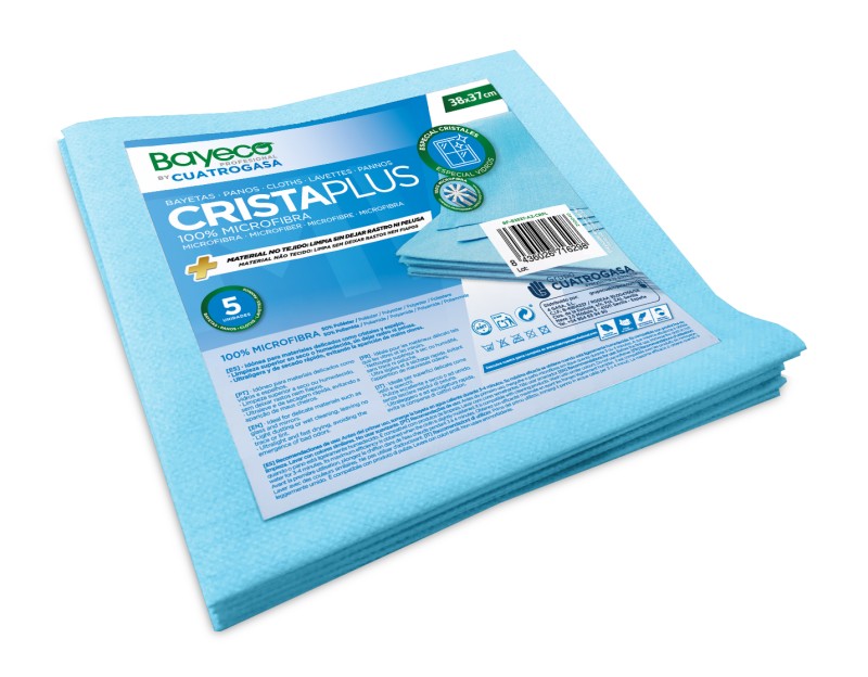 BAYETA MICROFIBRA CRISTAPLUS 5UDS